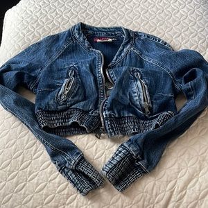 Vintage miss sixty crop denim jacket💙